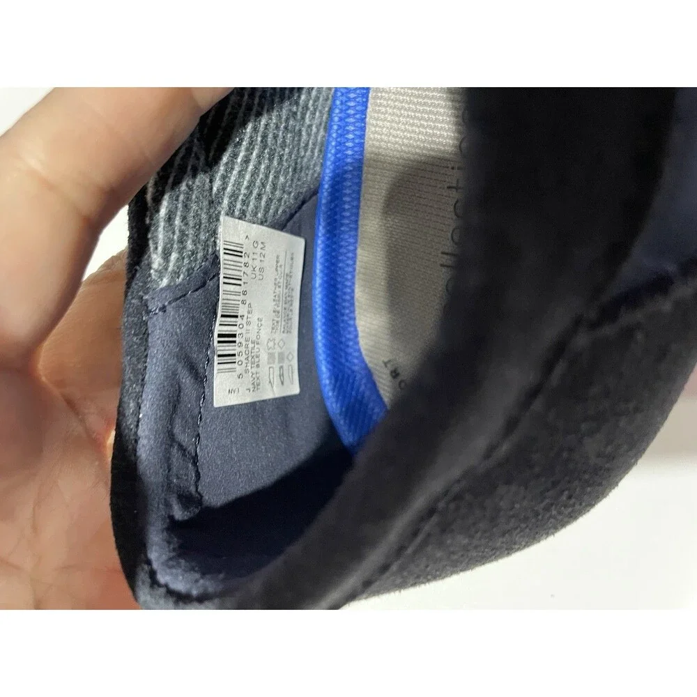 Clarks Shoes Mens 12 Shacre II Step Navy Textile Suede Extreme‎ Comfort Quilted